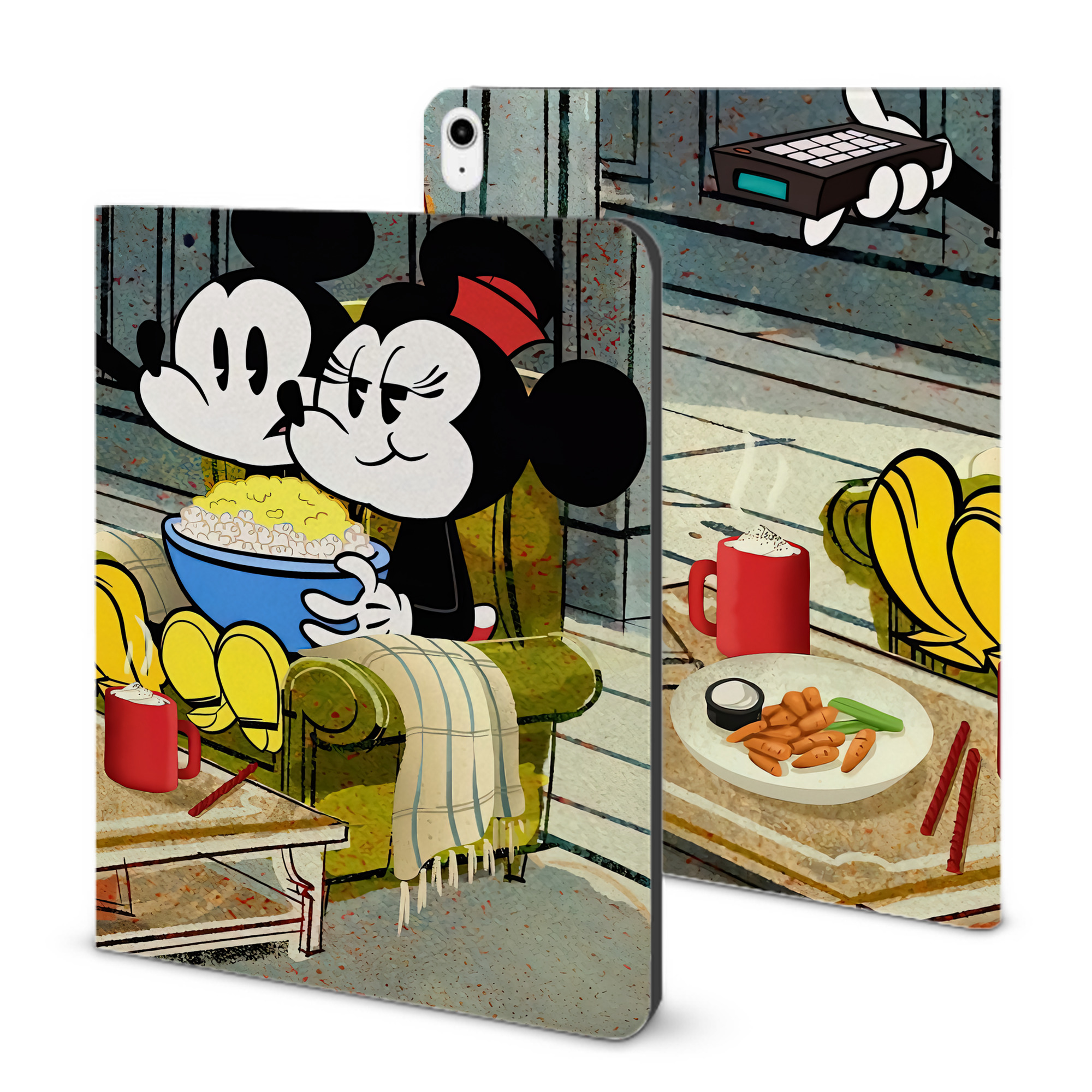 （画像用） ミッキーマウス Mickey Mouse IPadケース ペンホルダー付き ブックスタイルデザイン